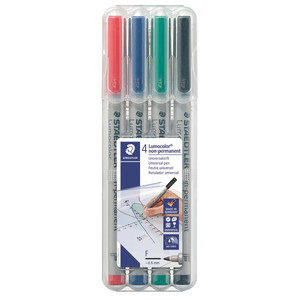 Staedtler Lumocolor Pen Permanent Fine, 0.6mm, Assorted Colors
