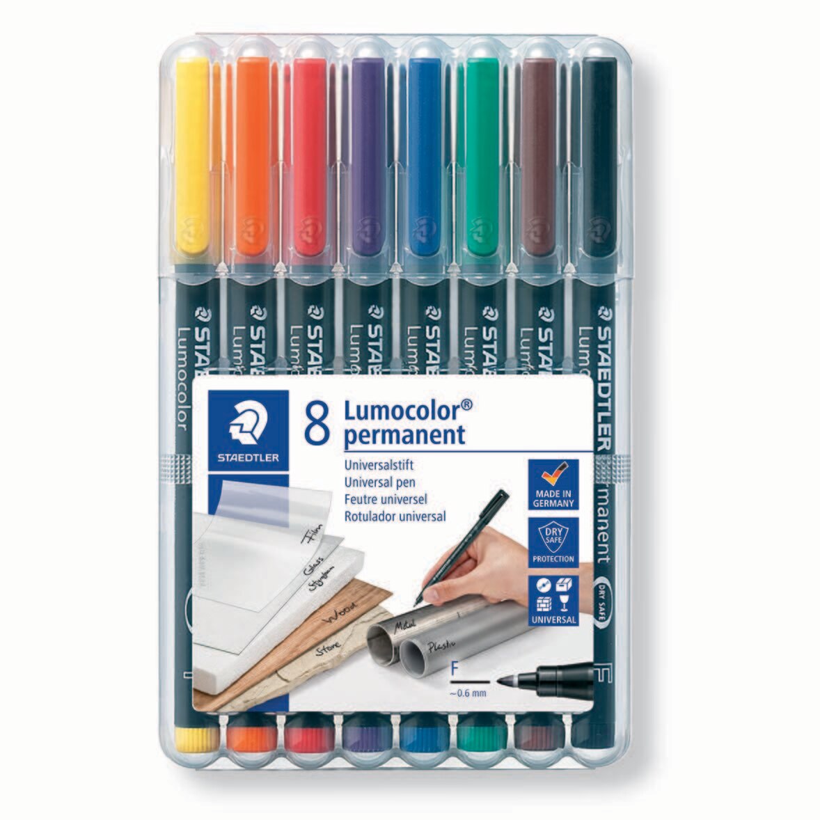 STAEDTLER Lumocolor Pen, 8 Piece Se