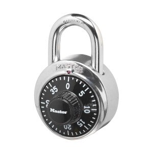 1500D Combination Dial Lock Black Master Padlock