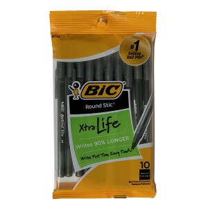 BIC Medium Round Stic Pen, Black