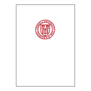 Cornell 2 Pocket White Folder
