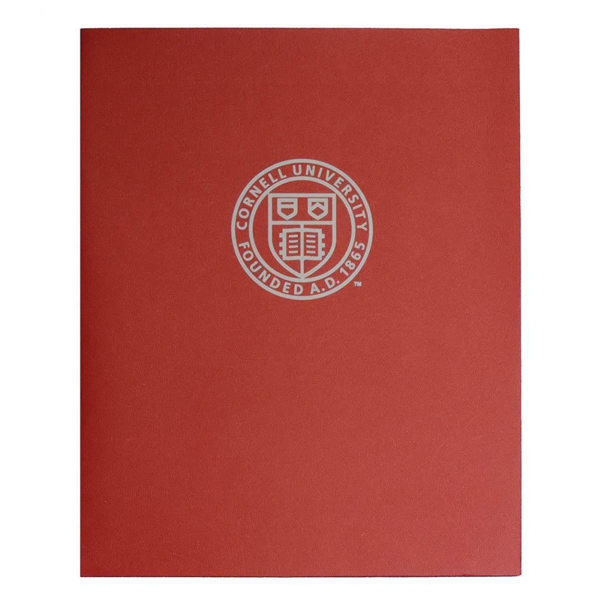 Cornell 2 Pocket Red Folder Seal