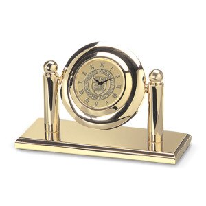 Brass Le Petit Arcade Clock Cornell Seal
