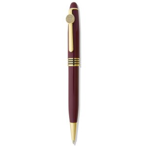 Burgundy Lacquer Ballpoint Pen Cornell Seal