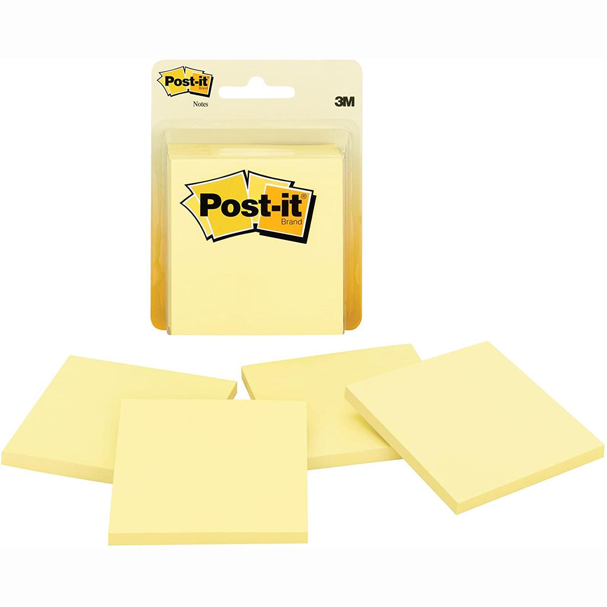 5400A 4pk 3X3 Post-It Yellow 200ct