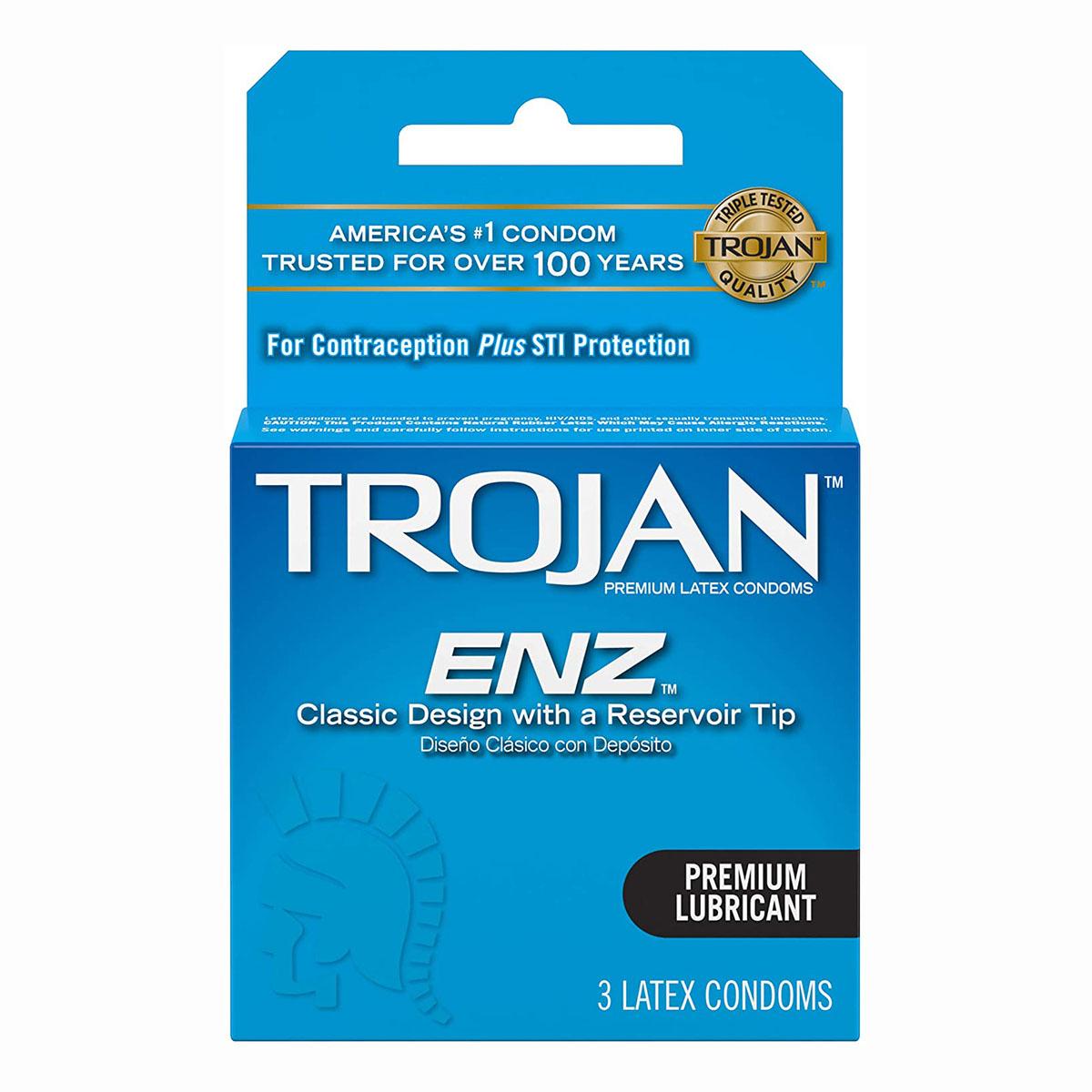 Trojan Condom Lubricated 3ct