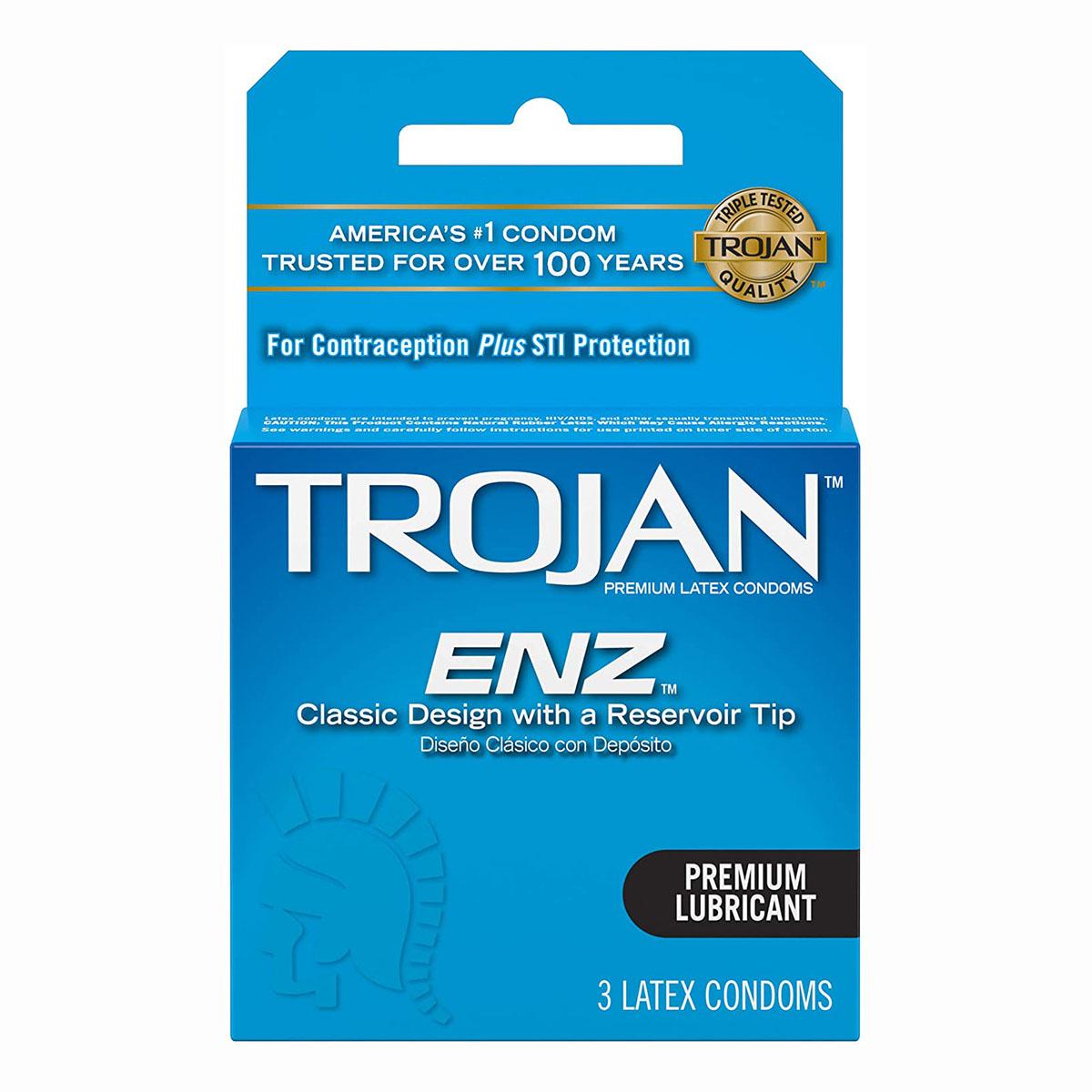 Trojan Condom Lubricated 3ct