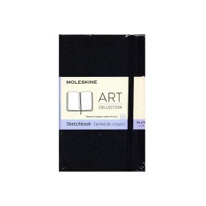 Moleskine Art Plus Sketchbook, Pocket, Plain, Black, Hard Cover