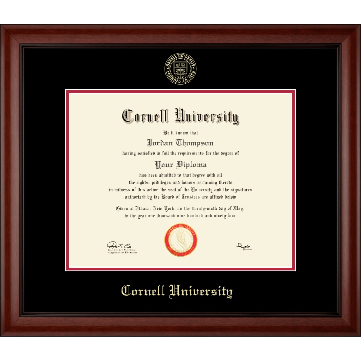 Embossed Diploma Frame In Cambridge