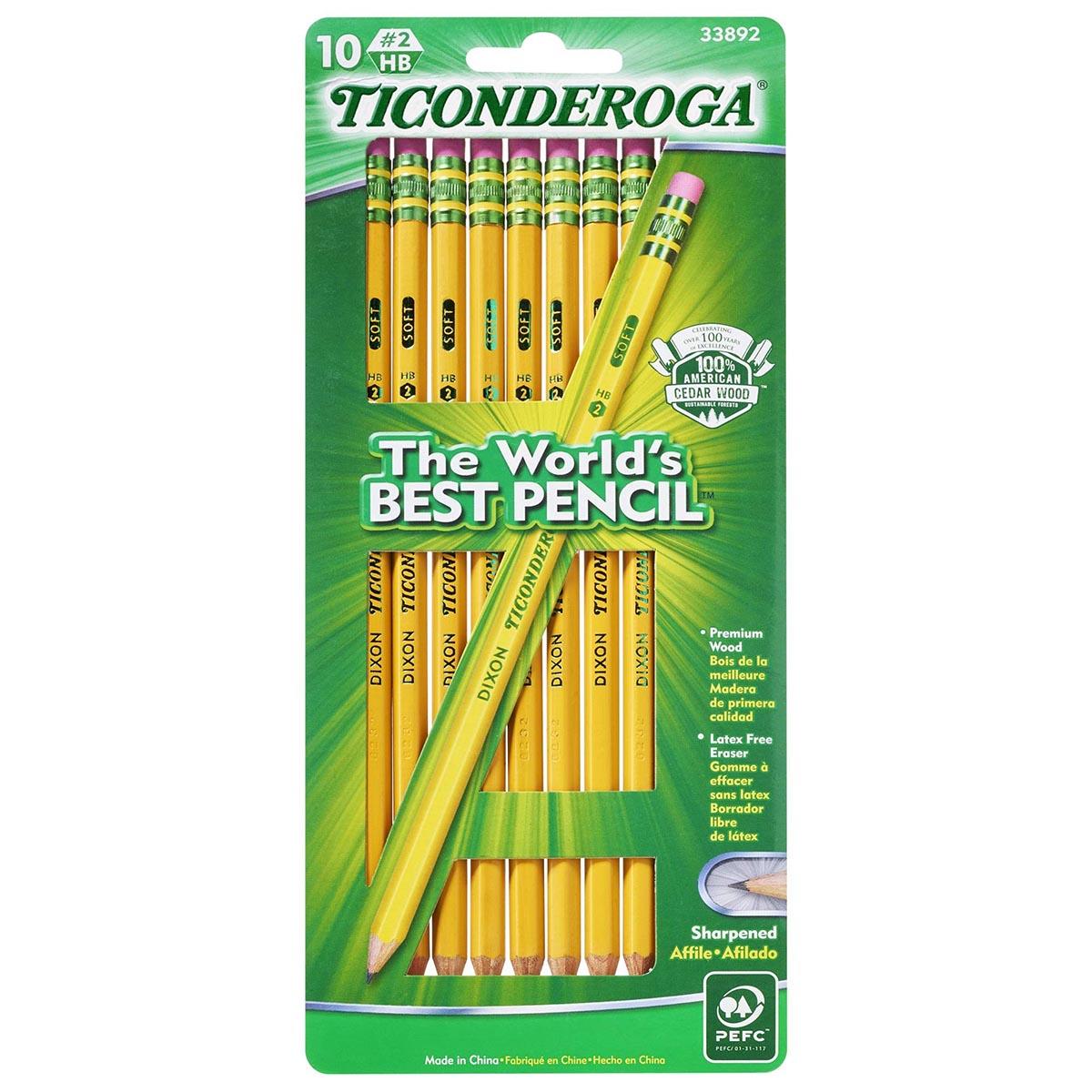 10pk Ticonderoga #2 Pencil