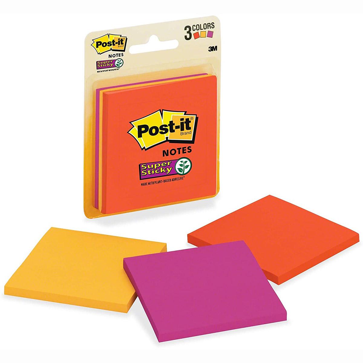 3321-SSA 3pk 3X3 Post-It Super Stic