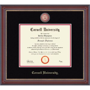 Enameled Medallion In Kensington Diploma Frame