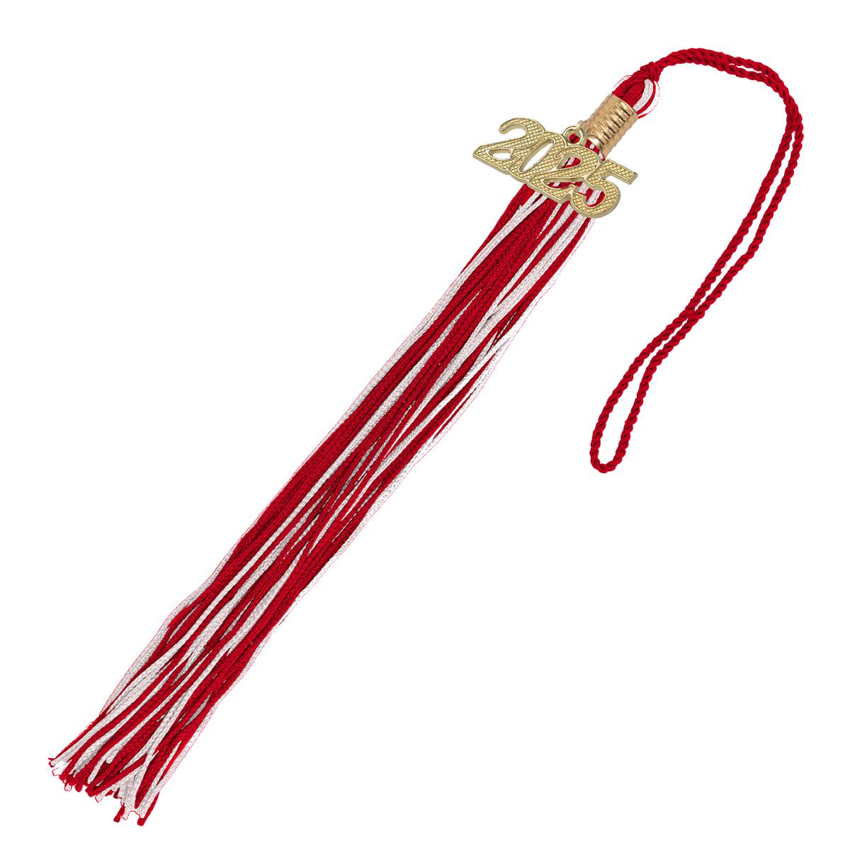 Red and White Tassel