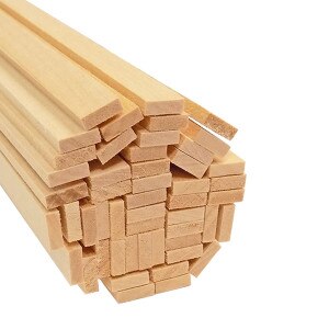 Basswood, Strip (24" Long), 1/8" x 3/8