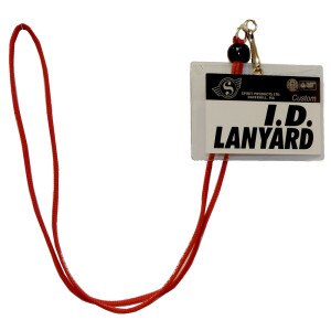 Red Cornell Lanyard with ID Pouch