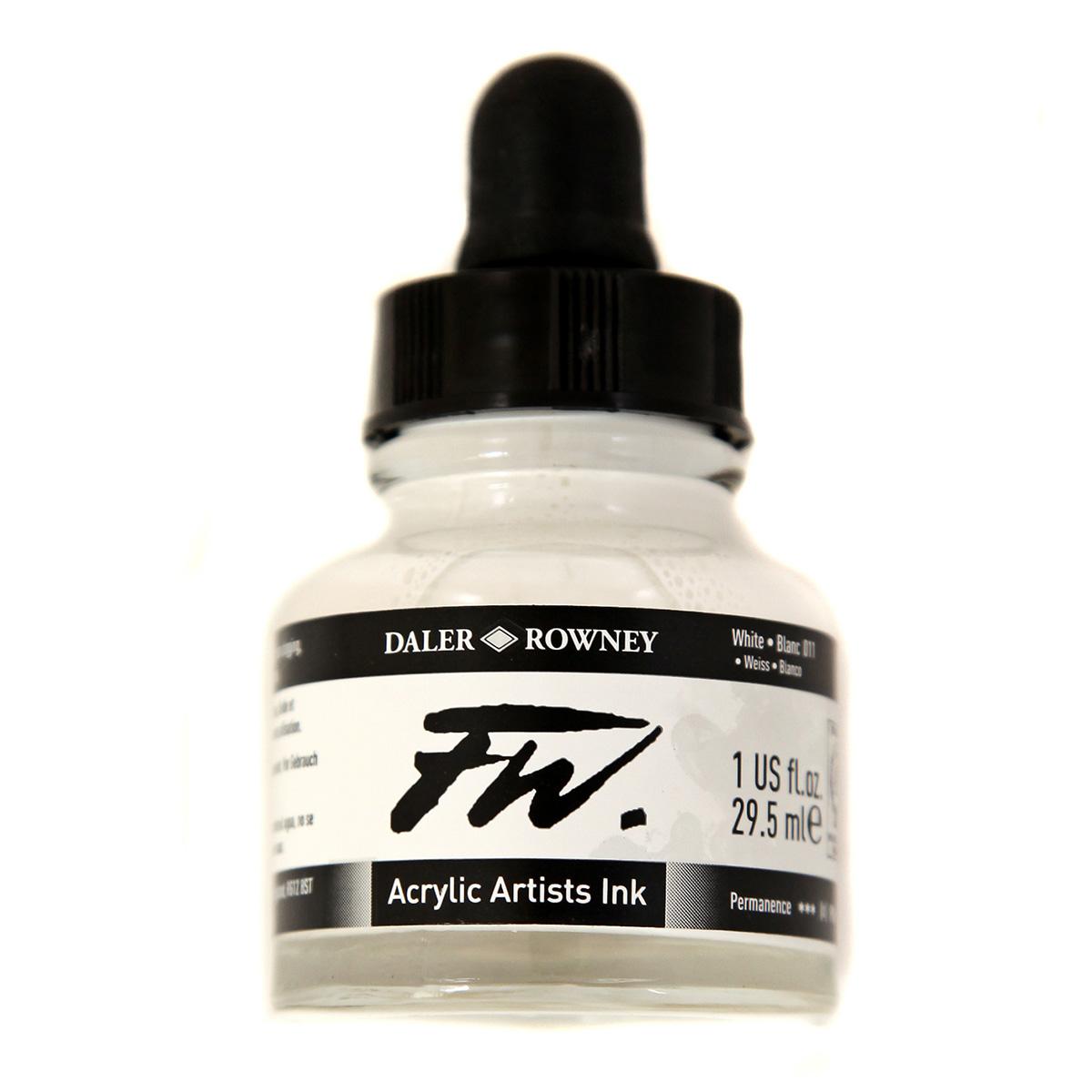 FW Acrylic Ink White 1oz