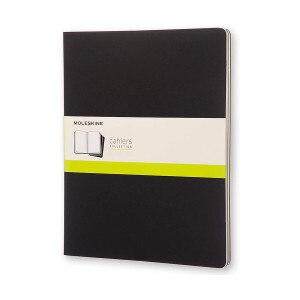 Moleskine Cahier Large Plain Journals- Black