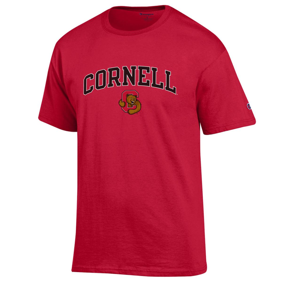 Tee Arched Cornell Over Bear - Red