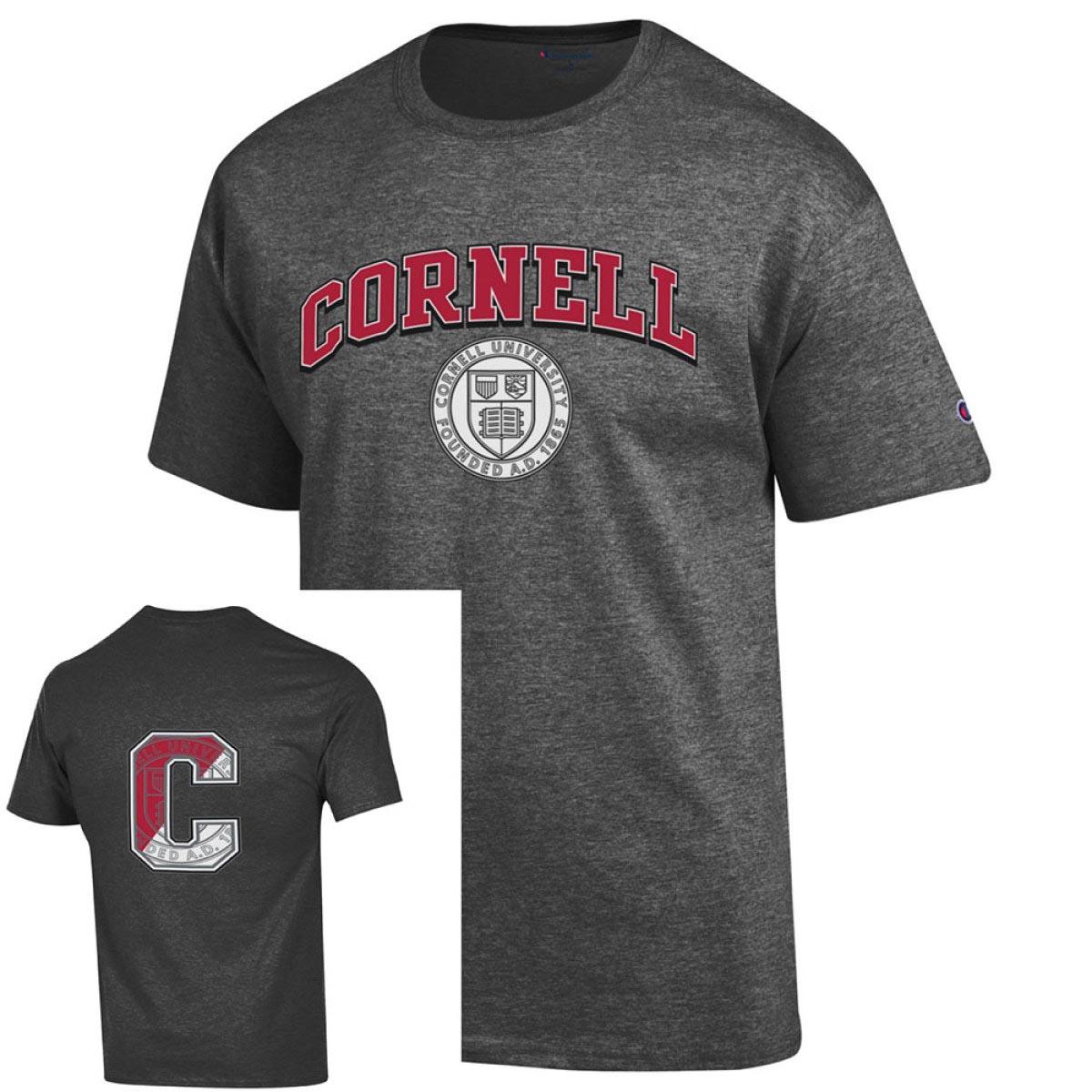 Tee Emblem C On Back - Dark Gray