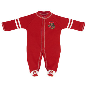 Infant Footed Romper - Red