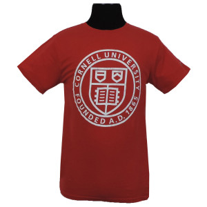 Cornell Emblem Vintage Tee Red