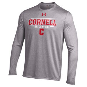 Under Armour Long Sleeve Tee Cornell Big Red - Gray