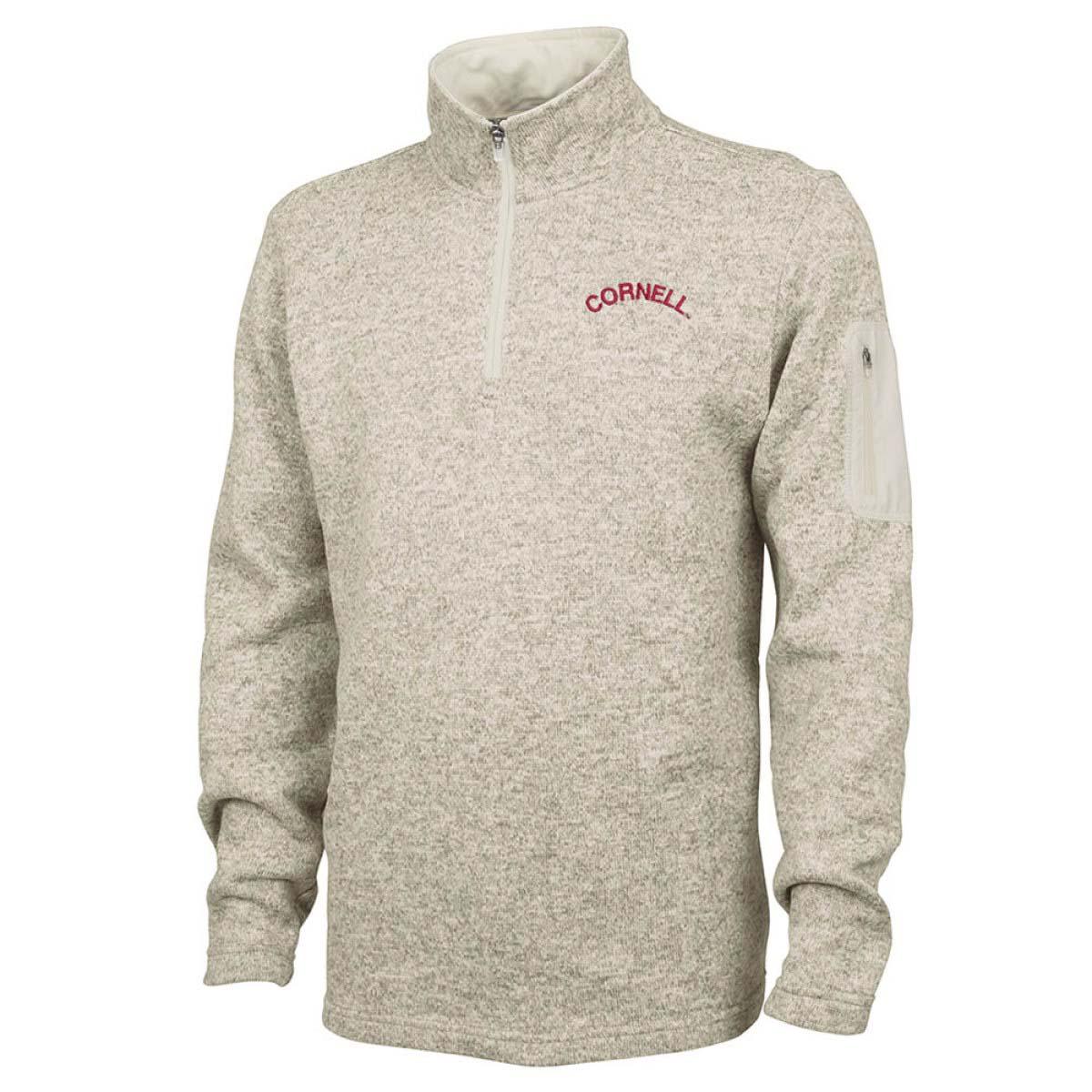 1/4 Zip Sweater Fleece Natural