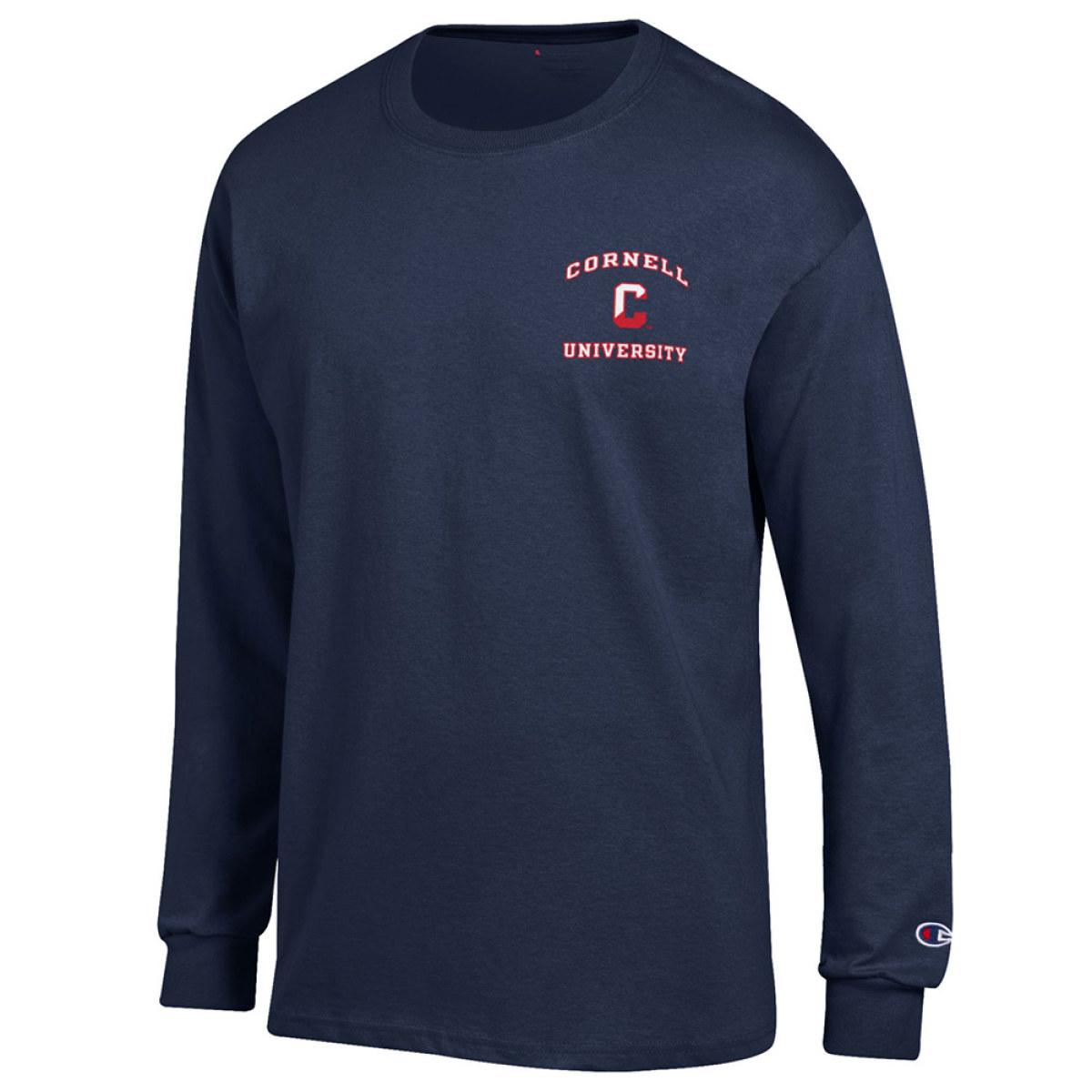 Navy Cornell Long Sleeve Tee