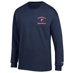 Navy Cornell Long Sleeve Tee