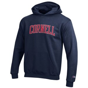 Youth Hood Red Arched Cornell - Navy