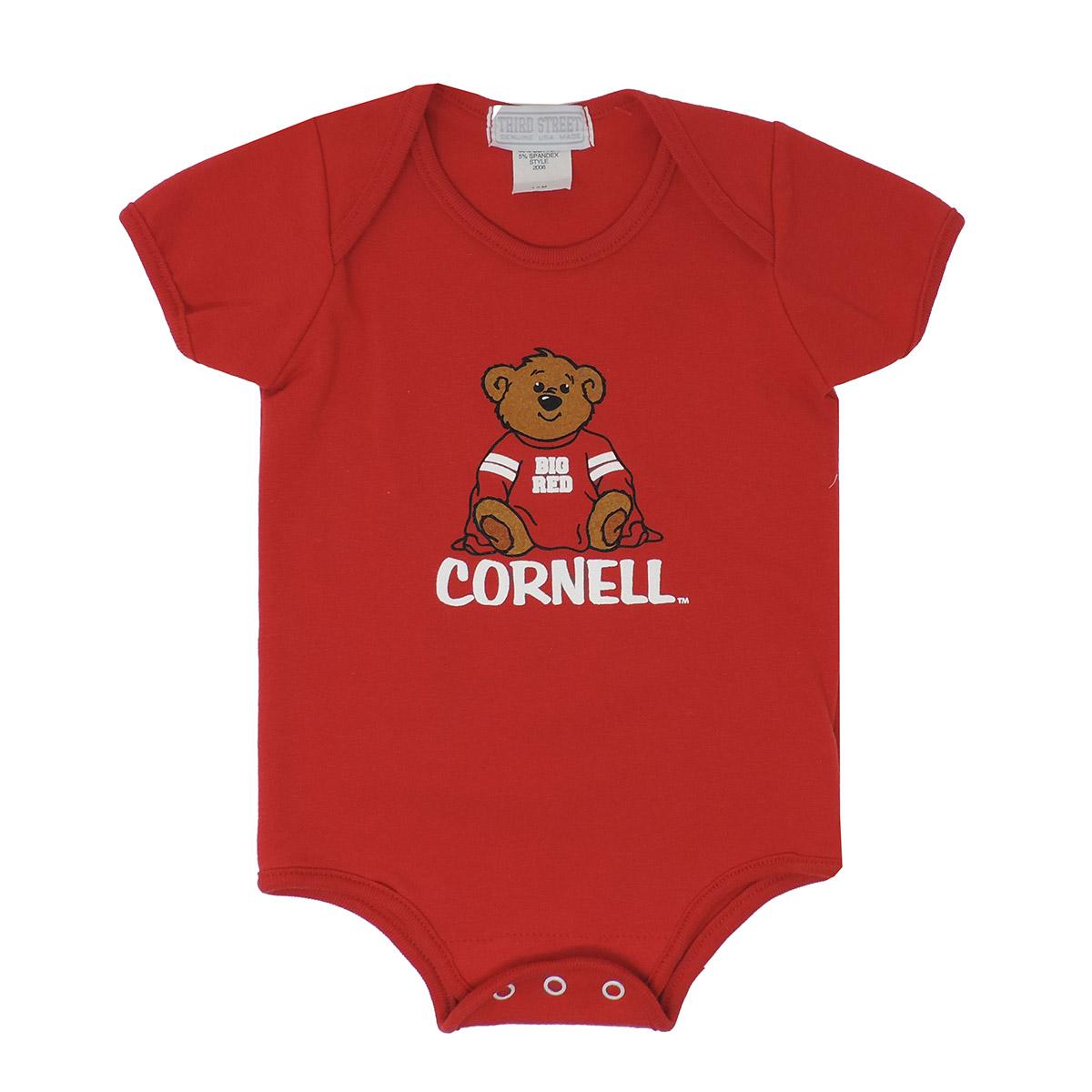 Infant Onesie - Red With Bear