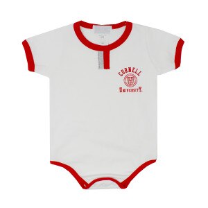 Infant Onesie - White With Red Trim