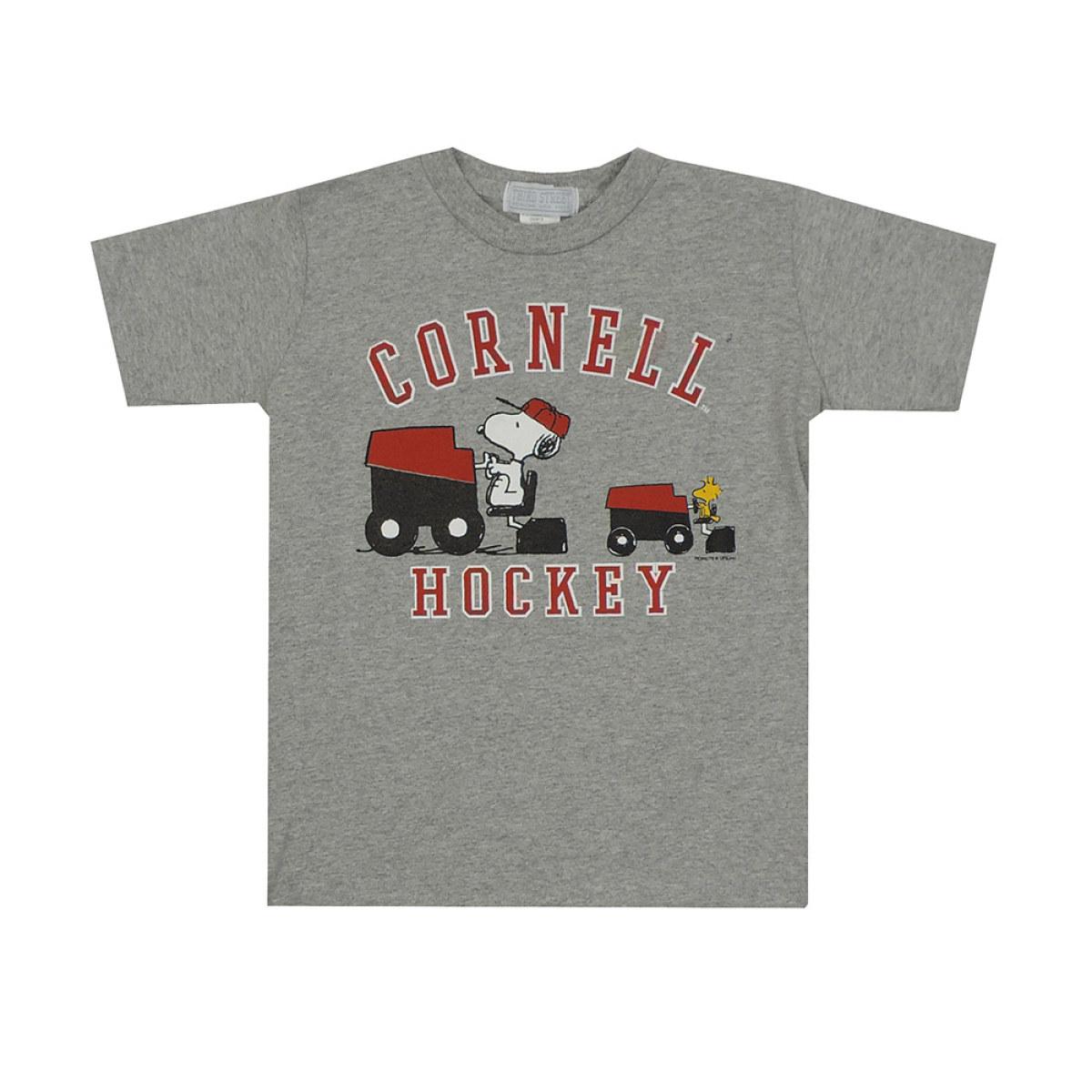 Toddler Snoopy Hockey Tee - Gray