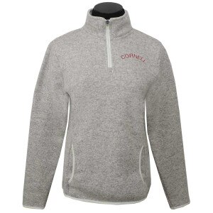 Women's 1/4 Zip Sweater Fleece - Oatmeal