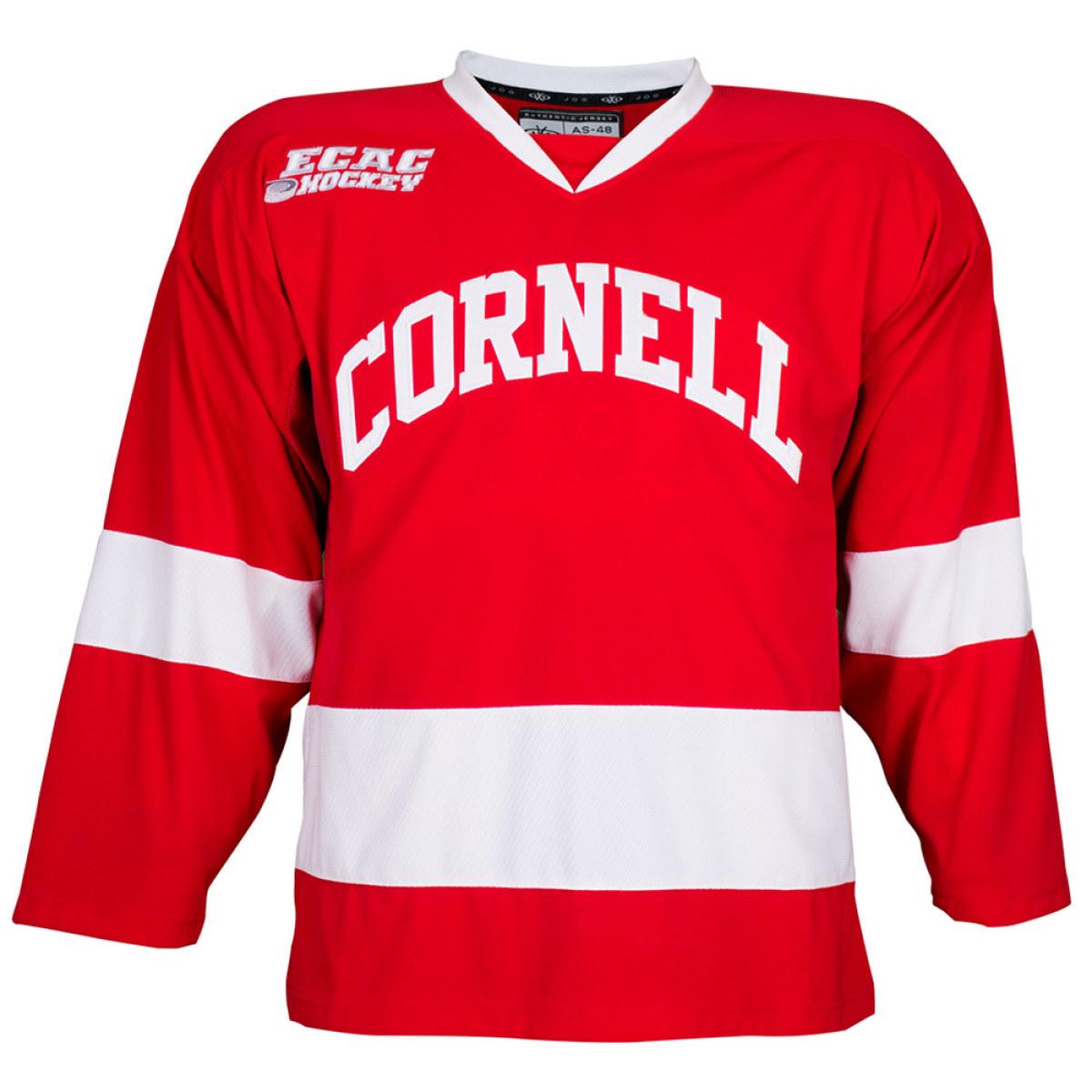 red hockey jersey