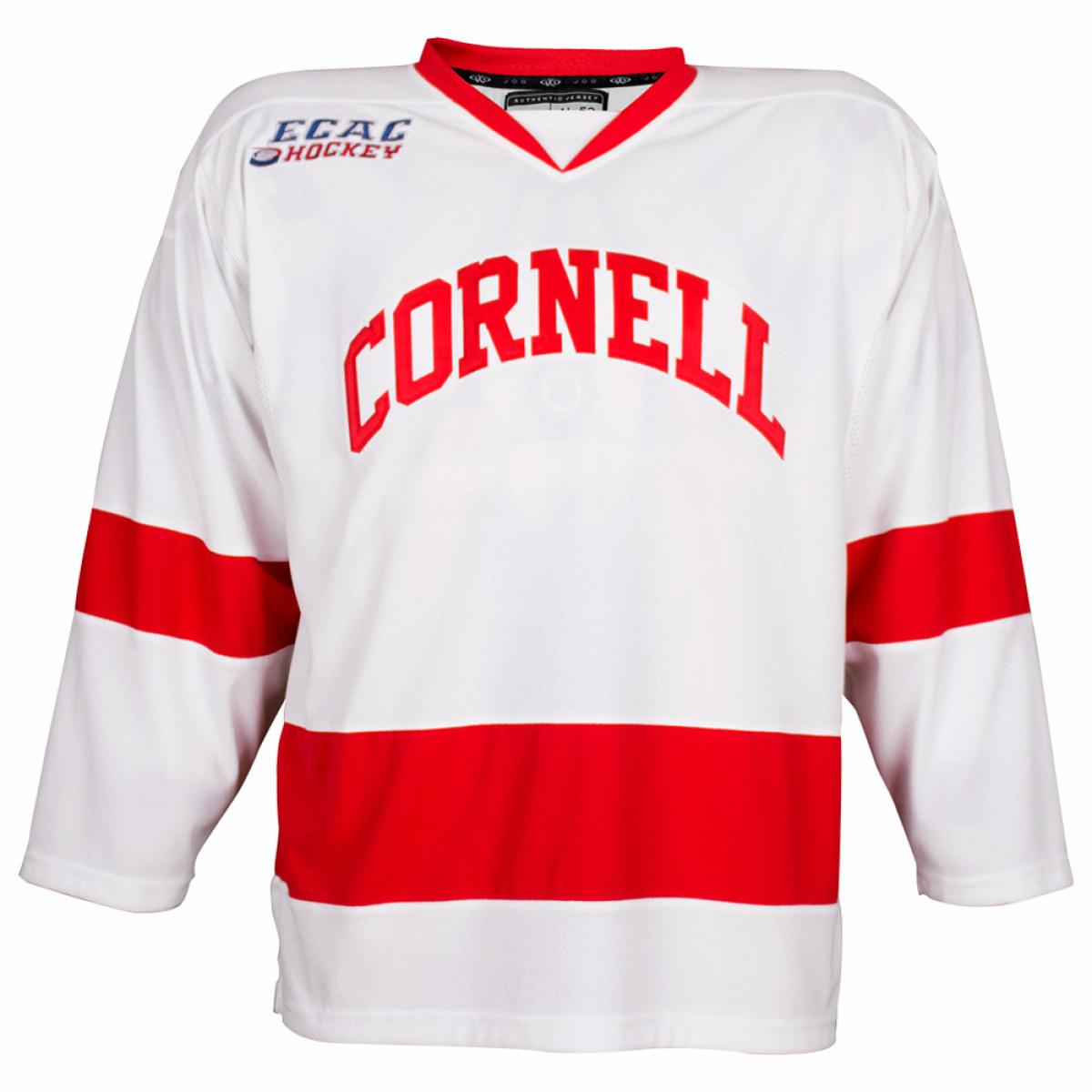 white and red hockey jersey