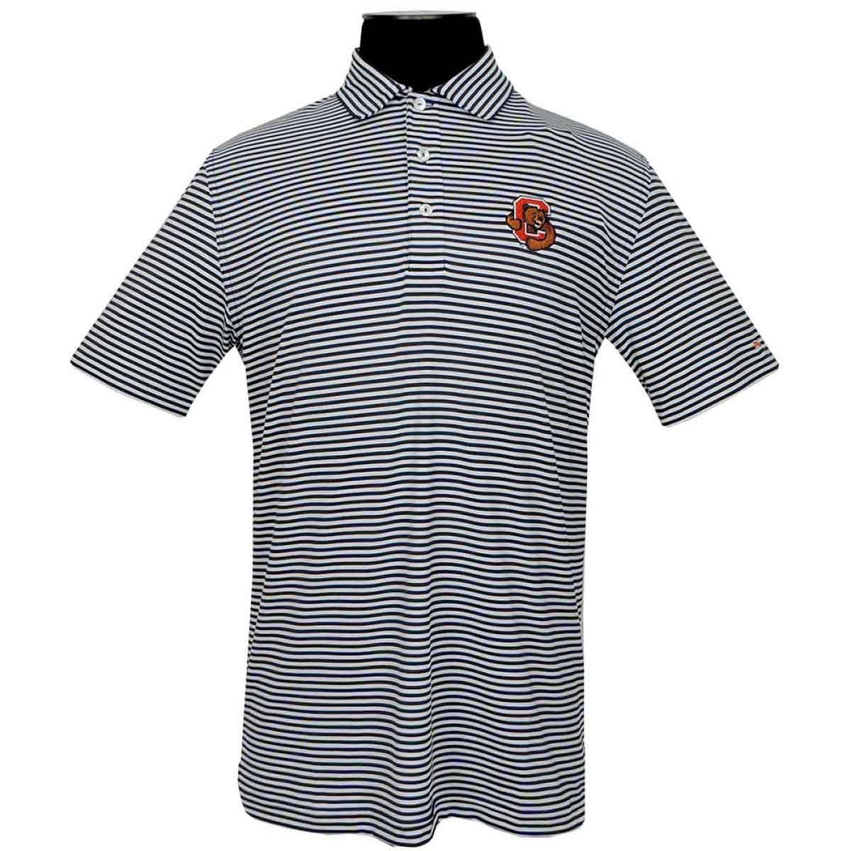 Vineyard Vines Striped Polo - Navy