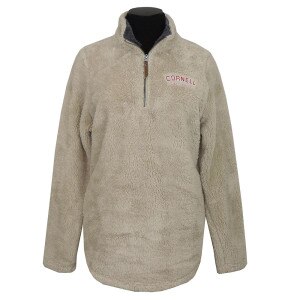 Women's Newport Fleece Quarter Zip - Tan